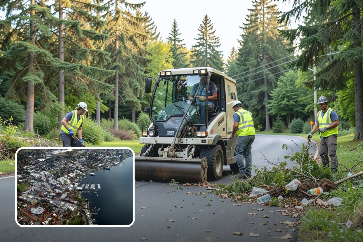 Open Space Mowing in Kirkland, King County, WA - Reduces fire fuel loads across open parcels