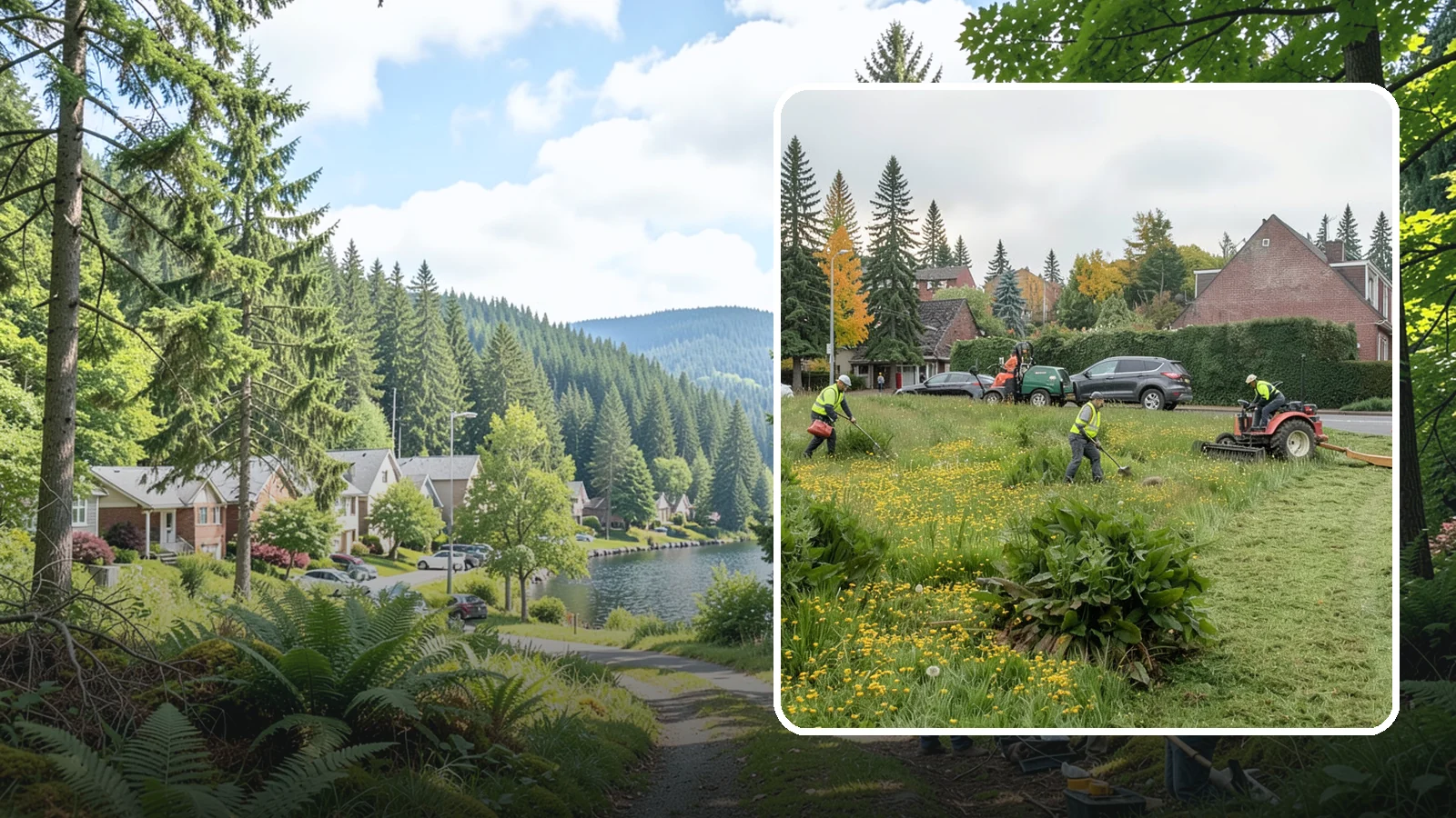 Open Space Mowing in Lake Forest Park, King County, WA - Scheduled mowing of meadows, fields, and open-space parcels for access, safety, and fire fuel reduction.