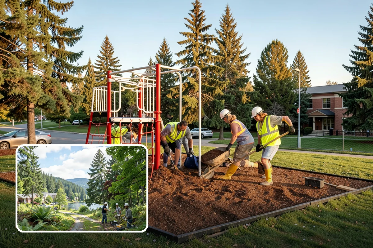 Open Space Mowing in Lake Forest Park, King County, WA - Reduces fire fuel loads across open parcels