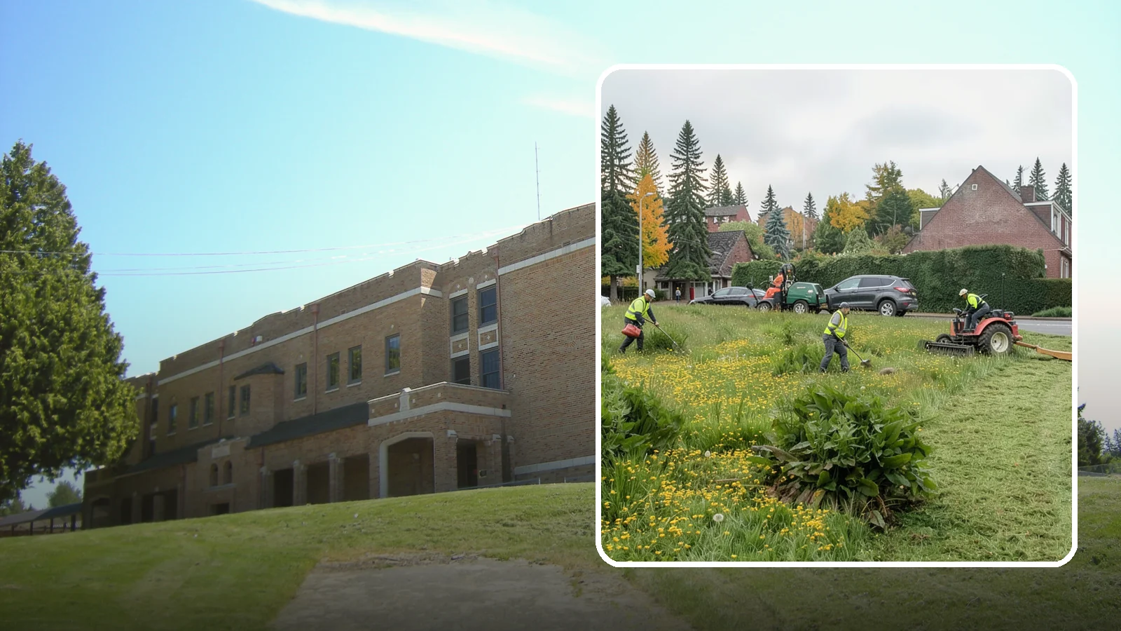 Open Space Mowing in Maple Valley, King County, WA - Scheduled mowing of meadows, fields, and open-space parcels for access, safety, and fire fuel reduction.