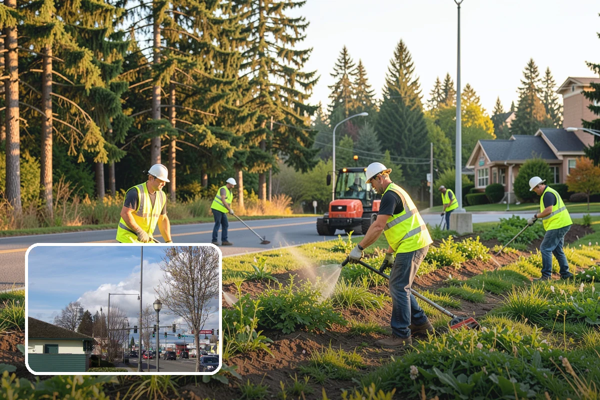 Open Space Mowing in Marysville, Snohomish County, WA - Reduces fire fuel loads across open parcels