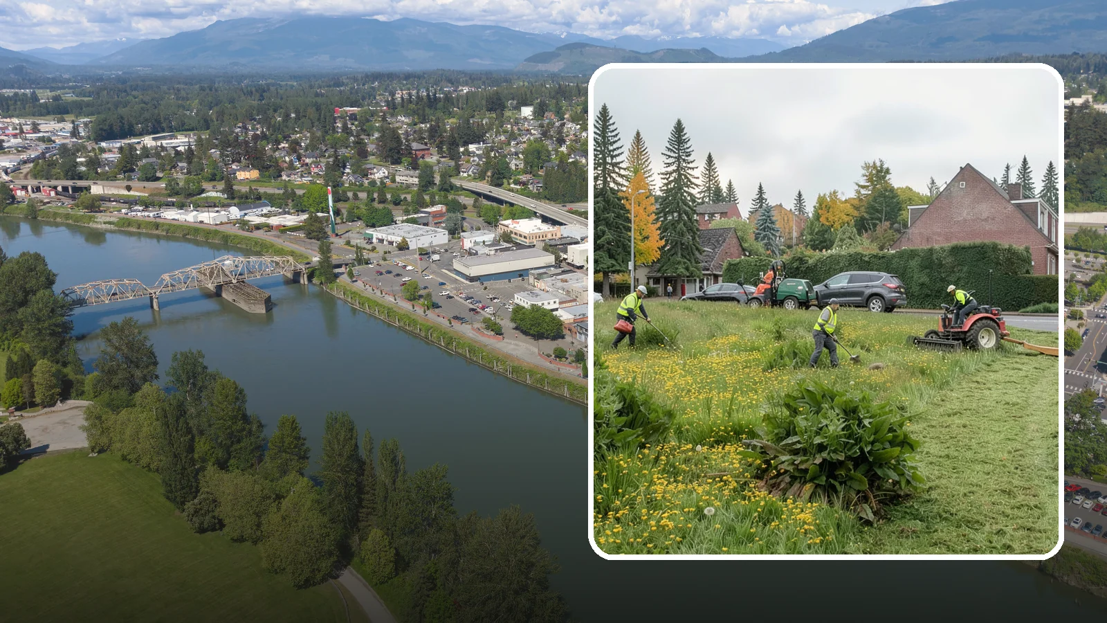 Open Space Mowing in Mount Vernon, Skagit County, WA - Scheduled mowing of meadows, fields, and open-space parcels for access, safety, and fire fuel reduction.