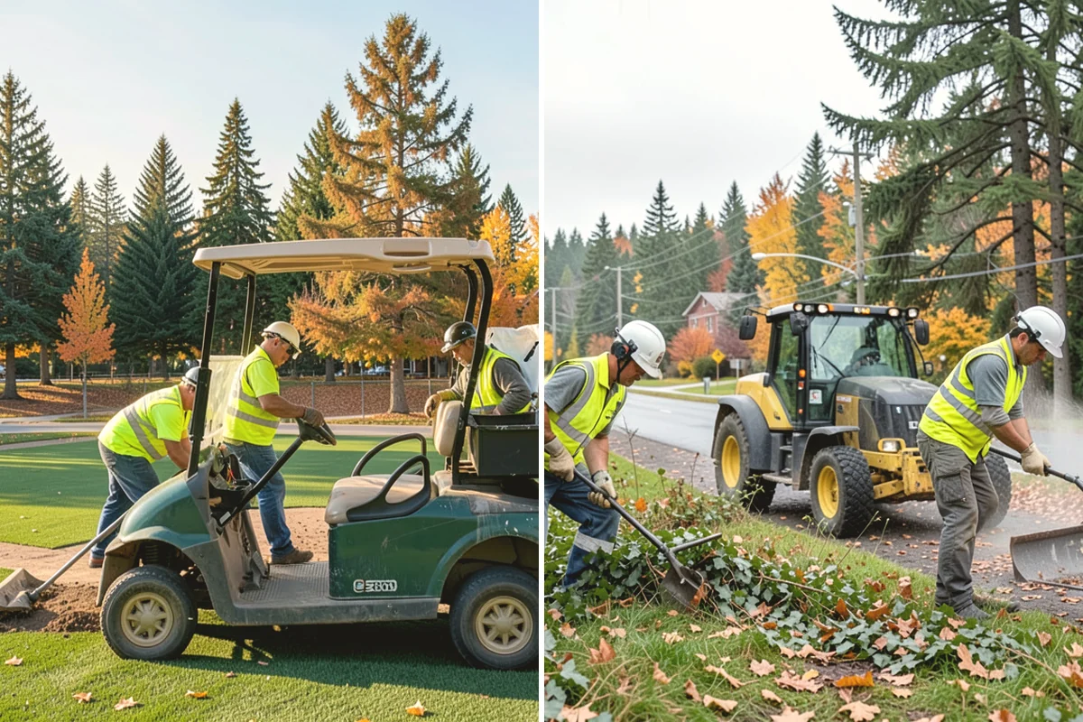 Open Space Mowing in North Bend, King County, WA - Map mowing zones and sensitive areas with staff
