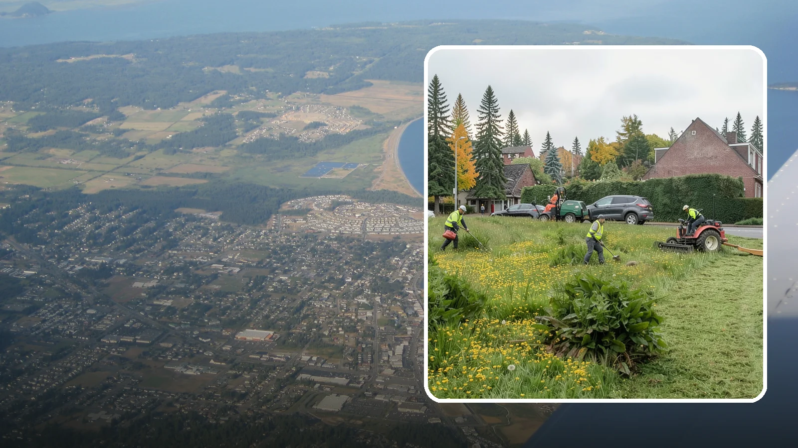 Open Space Mowing in Oak Harbor, Island County, WA - Scheduled mowing of meadows, fields, and open-space parcels for access, safety, and fire fuel reduction.