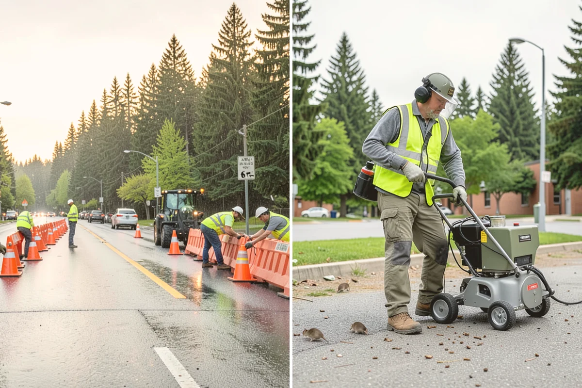 Open Space Mowing in Orting, Pierce County, WA - Map mowing zones and sensitive areas with staff