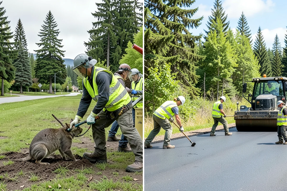 Open Space Mowing in Pacific, King County, WA - Map mowing zones and sensitive areas with staff