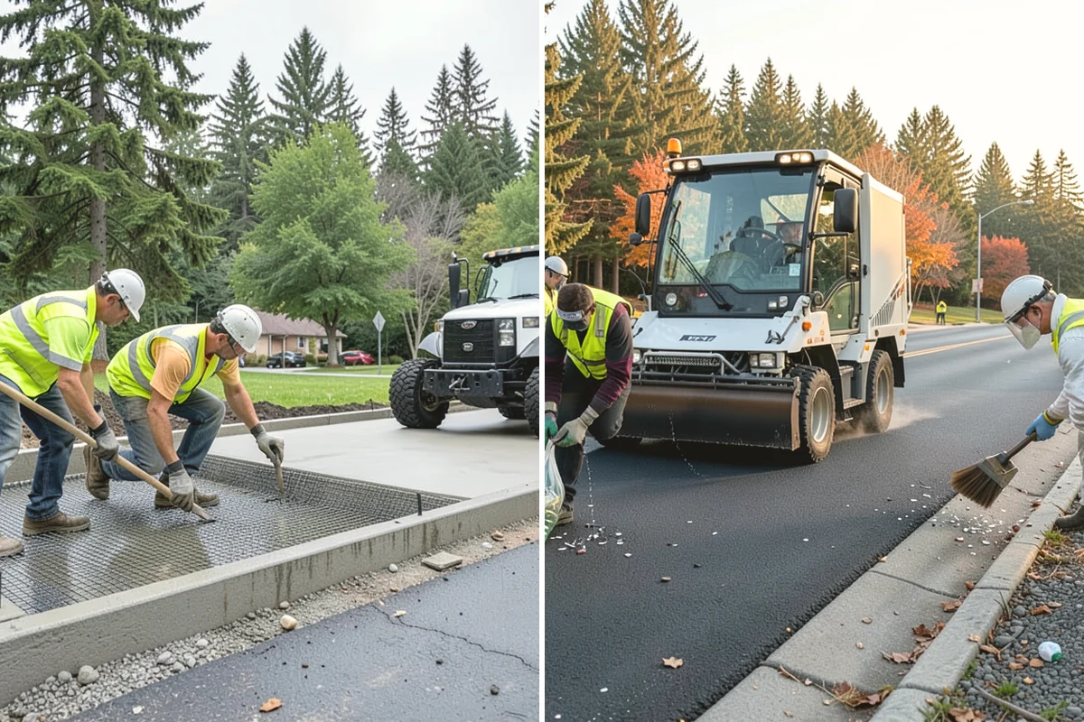 Open Space Mowing in Ruston, Pierce County, WA - Map mowing zones and sensitive areas with staff