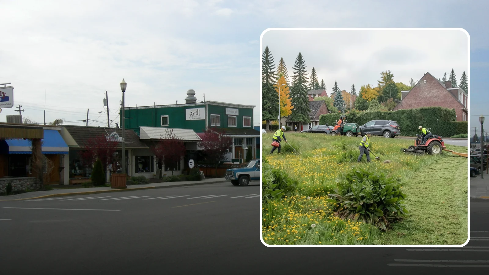 Open Space Mowing in Stanwood, Snohomish County, WA - Scheduled mowing of meadows, fields, and open-space parcels for access, safety, and fire fuel reduction.