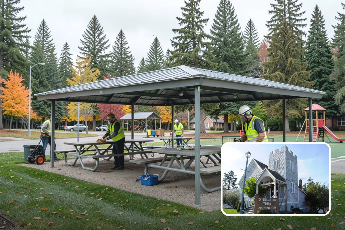 Open Space Mowing in Steilacoom, Pierce County, WA - Reduces fire fuel loads across open parcels