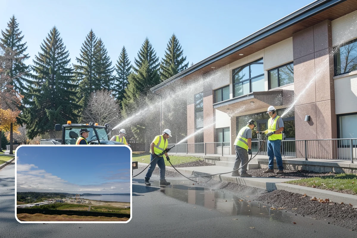 Open Space Mowing in University Place, Pierce County, WA - Reduces fire fuel loads across open parcels