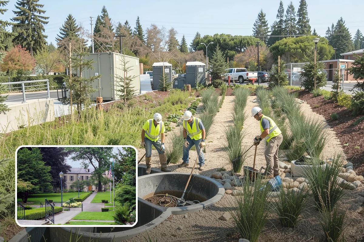 Open Space Mowing in Woodinville, King County, WA - Reduces fire fuel loads across open parcels