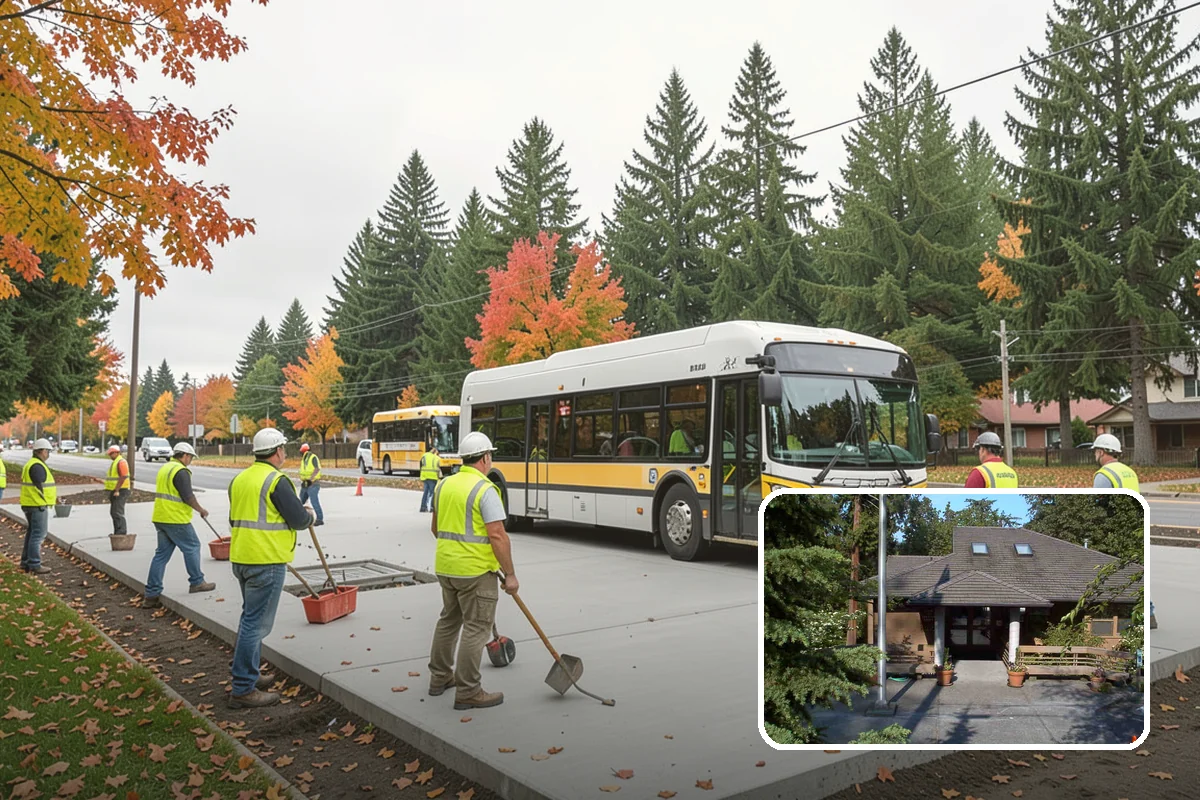 Open Space Mowing in Yarrow Point, King County, WA - Reduces fire fuel loads across open parcels