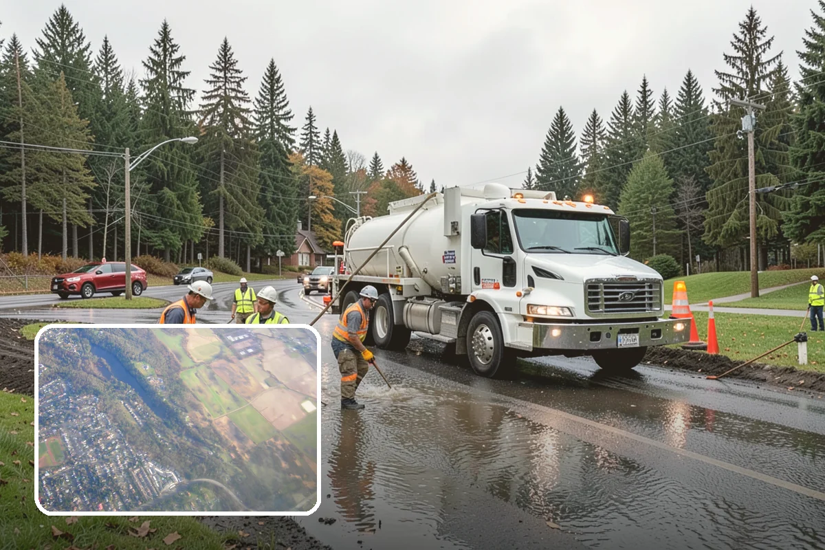 Outfall Maintenance in Algona, King County, WA - Unobstructed outfalls that discharge as designed
