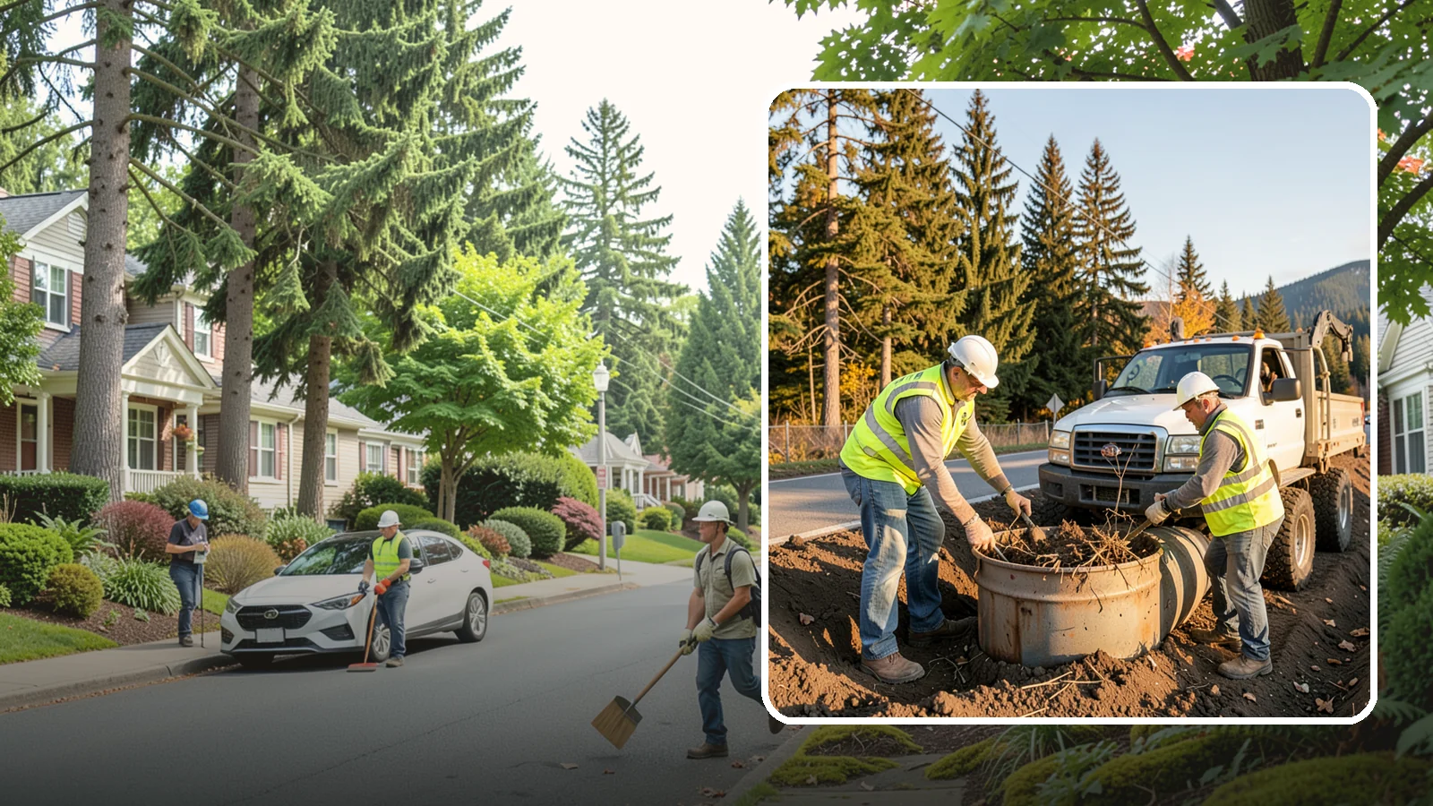 Outfall Maintenance in Beaux Arts Village, King County, WA - Inspection and clearing of stormwater outfalls to maintain flow and detect illicit discharges.
