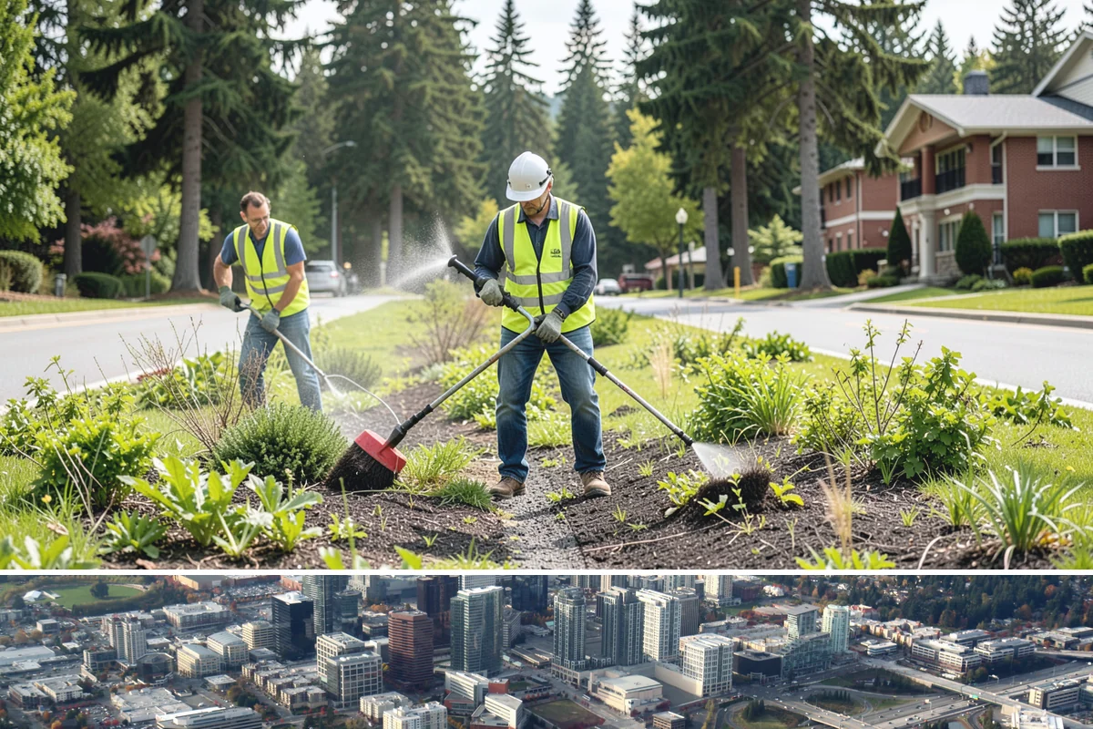 Outfall Maintenance in Bellevue, King County, WA - Dry-weather screening is most reliable during the summer, while flow and erosion inspections continue through the winter...