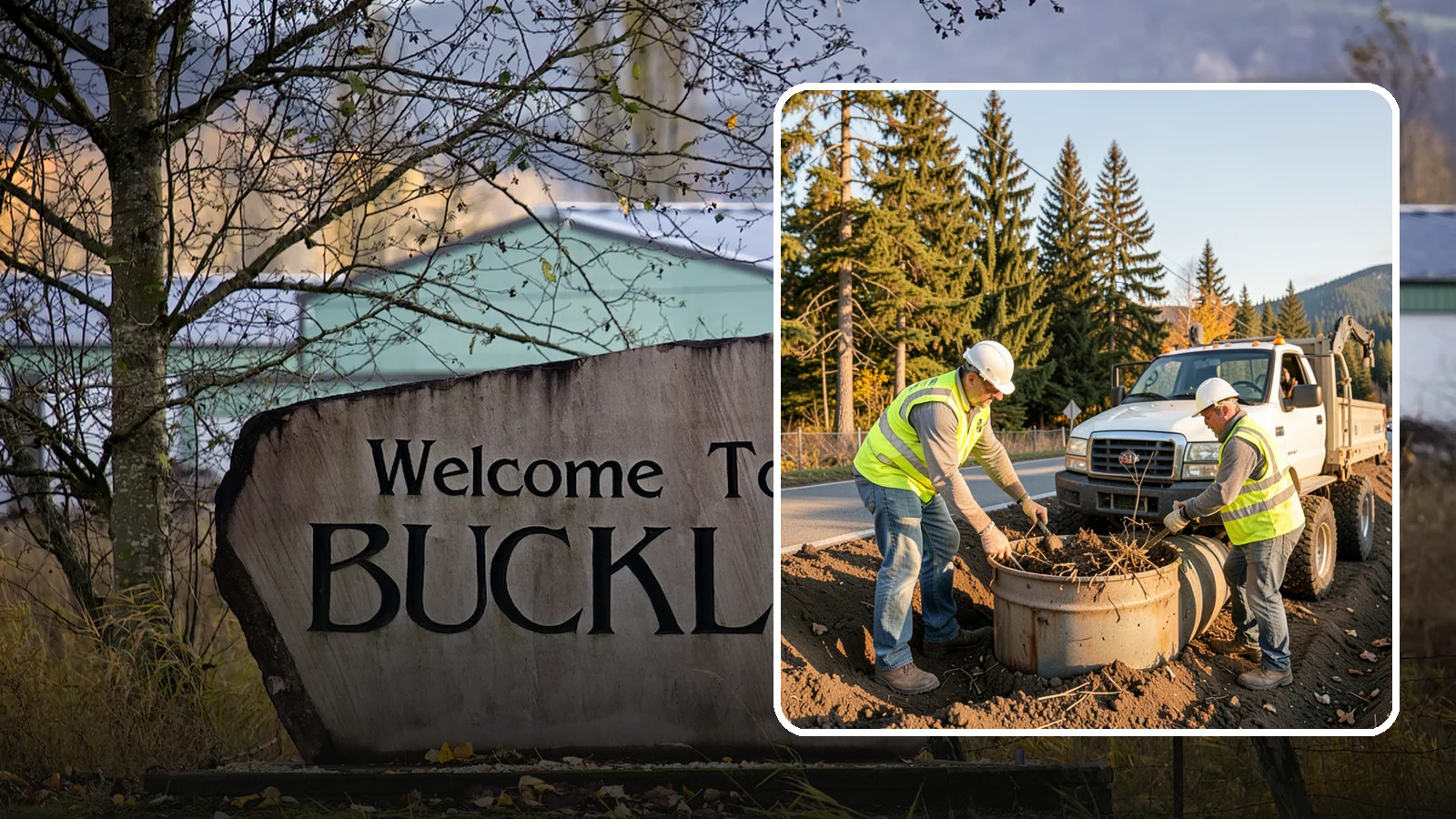 Outfall Maintenance in Buckley, Pierce County, WA - Inspection and clearing of stormwater outfalls to maintain flow and detect illicit discharges.