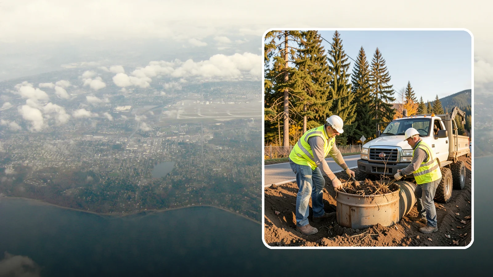 Outfall Maintenance in Burien, King County, WA - Inspection and clearing of stormwater outfalls to maintain flow and detect illicit discharges.