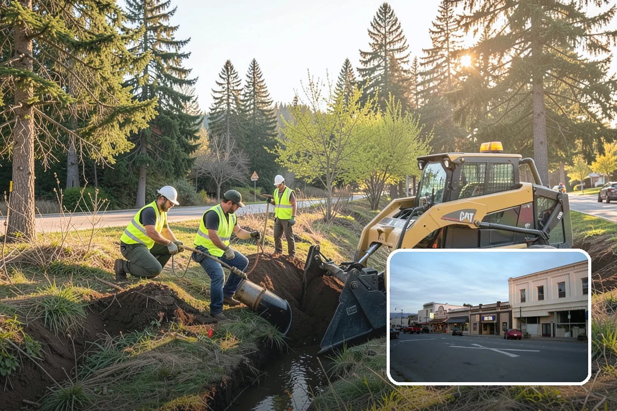 Outfall Maintenance in Burlington, Skagit County, WA - Unobstructed outfalls that discharge as designed