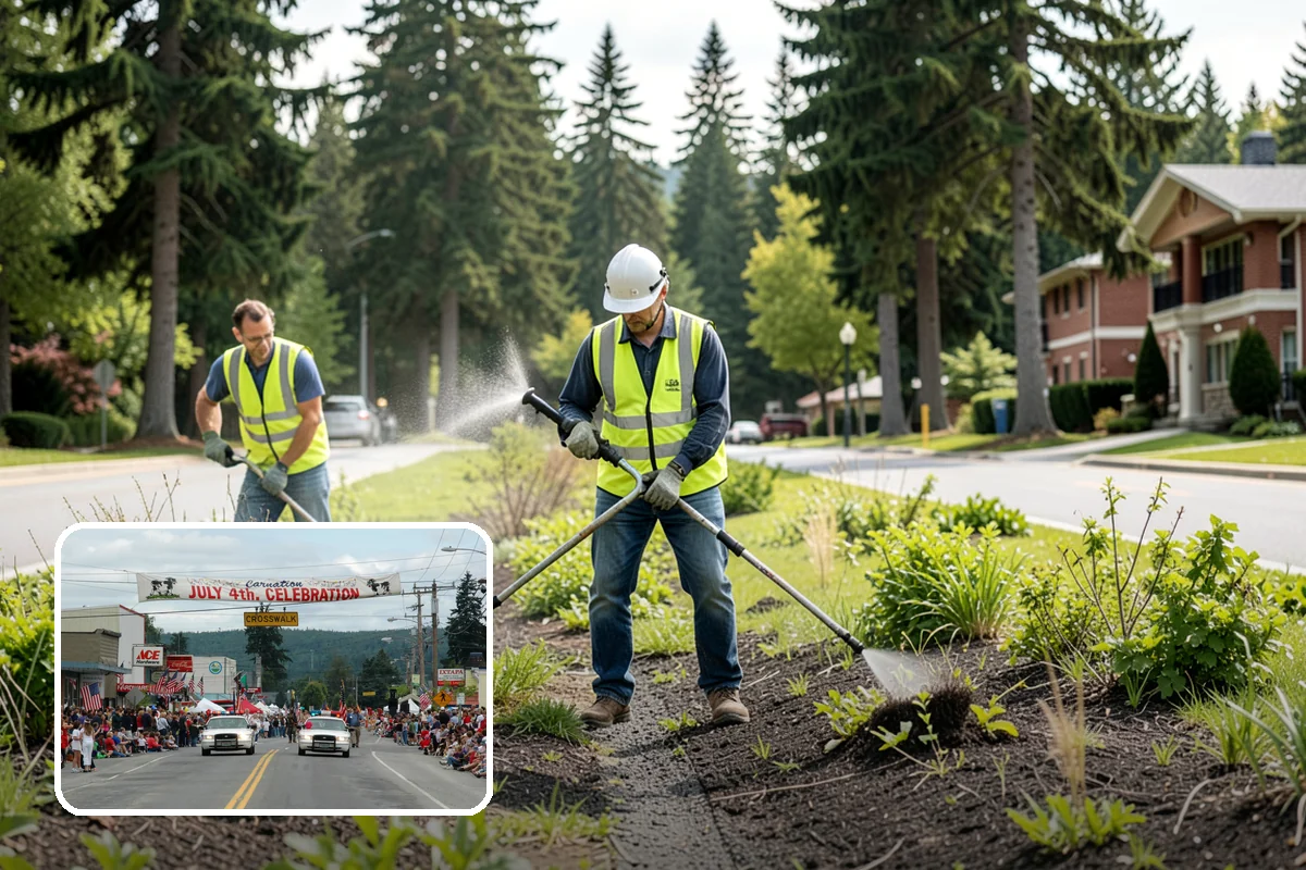 Outfall Maintenance in Carnation, King County, WA - Unobstructed outfalls that discharge as designed