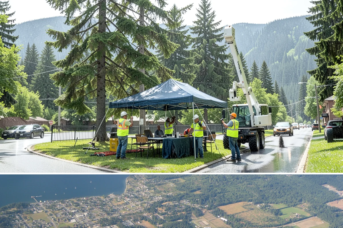 Outfall Maintenance in Coupeville, Island County, WA - Dry-weather screening is most reliable during the summer, while flow and erosion inspections continue through the winter...