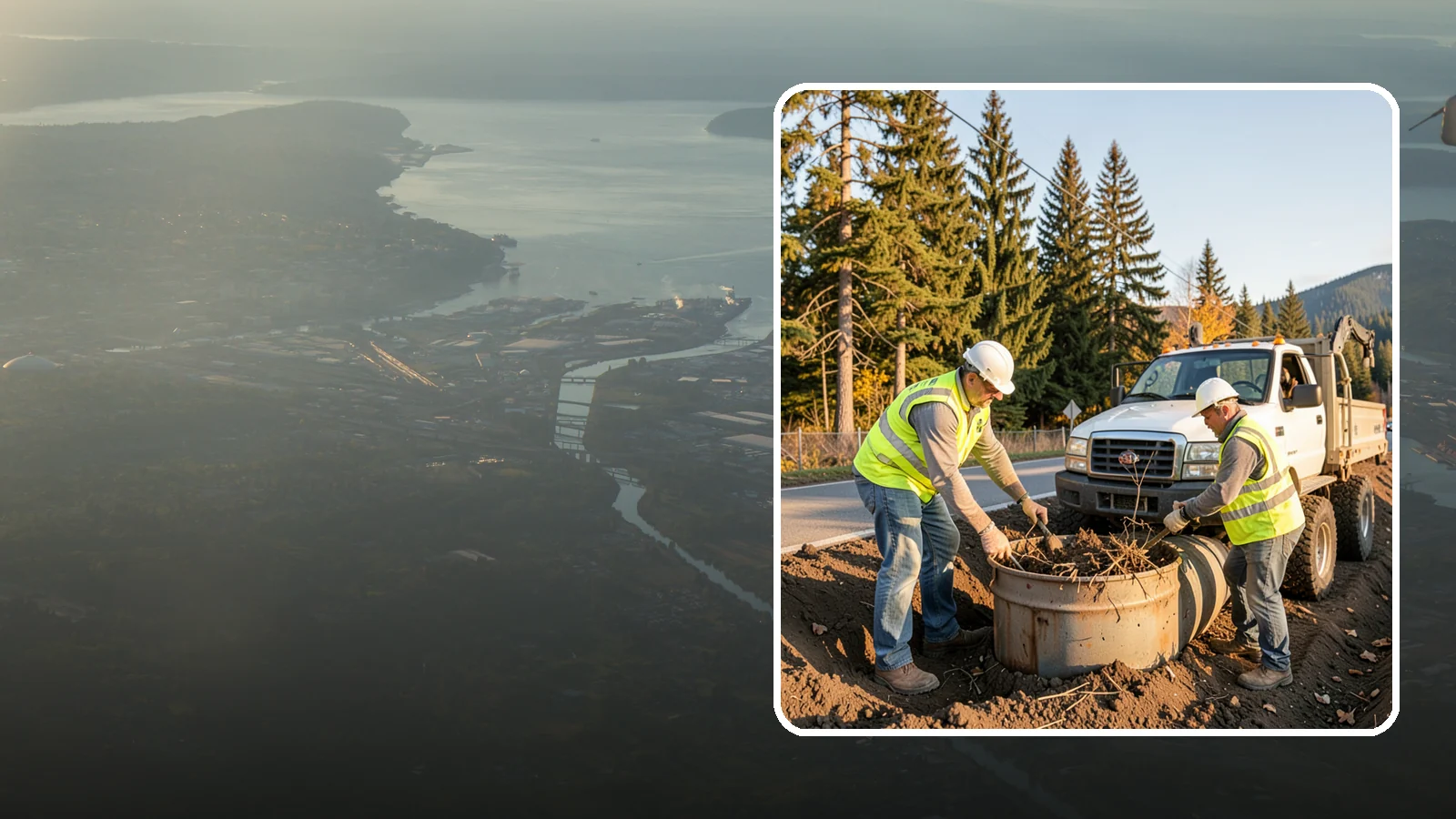 Outfall Maintenance in Fife, Pierce County, WA - Inspection and clearing of stormwater outfalls to maintain flow and detect illicit discharges.
