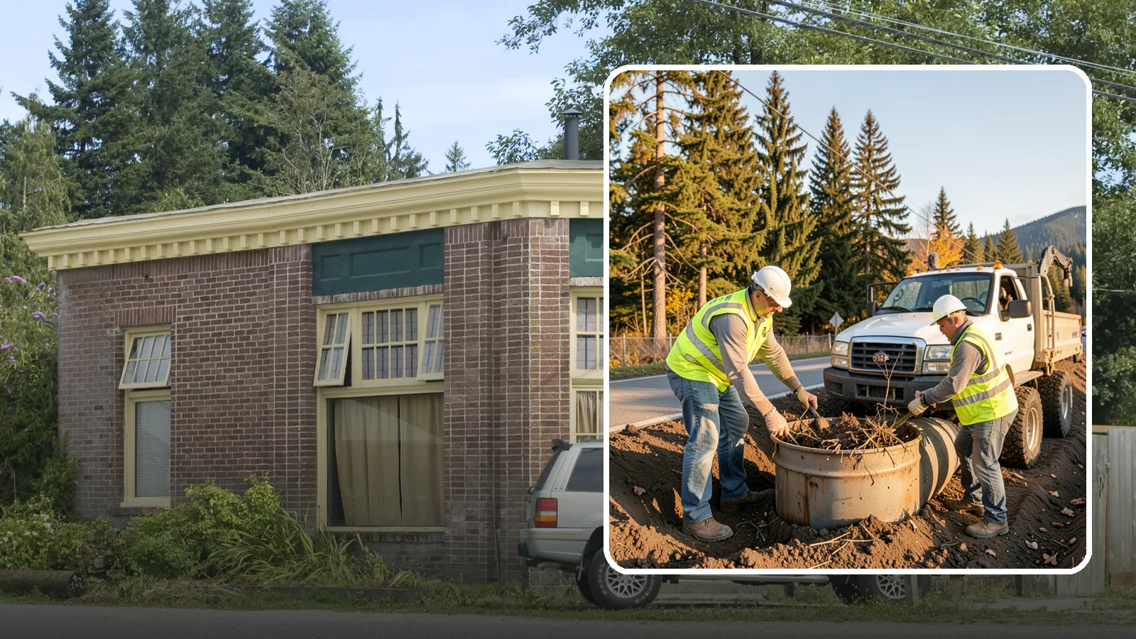 Outfall Maintenance in Hamilton, Skagit County, WA - Inspection and clearing of stormwater outfalls to maintain flow and detect illicit discharges.