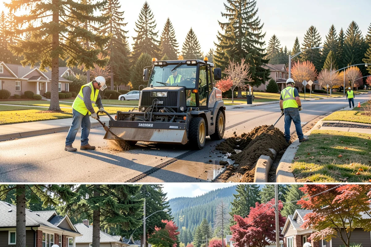 Outfall Maintenance in Hunts Point, King County, WA - Dry-weather screening is most reliable during the summer, while flow and erosion inspections continue through the winter...