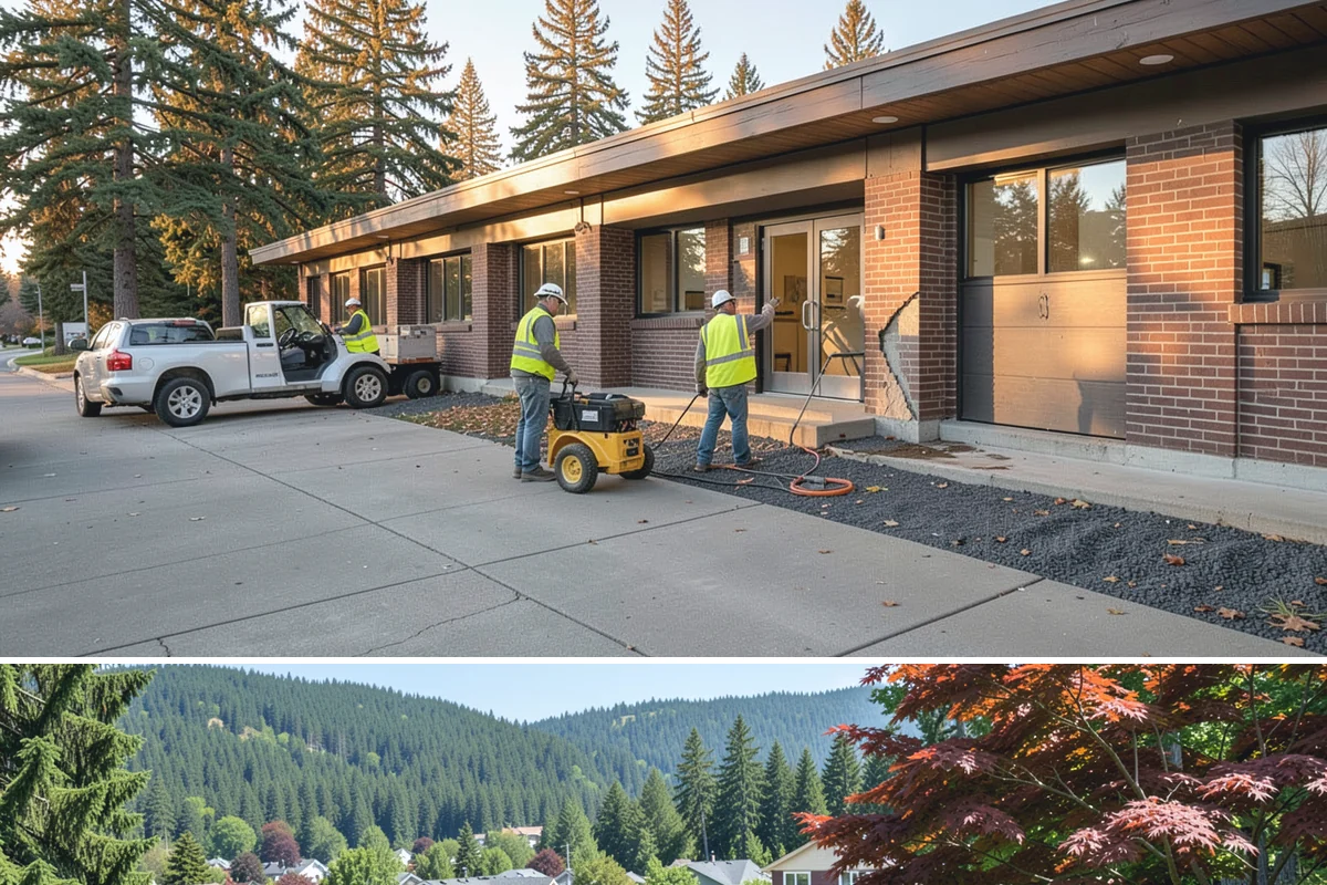 Outfall Maintenance in Index, Snohomish County, WA - Dry-weather screening is most reliable during the summer, while flow and erosion inspections continue through the winter...