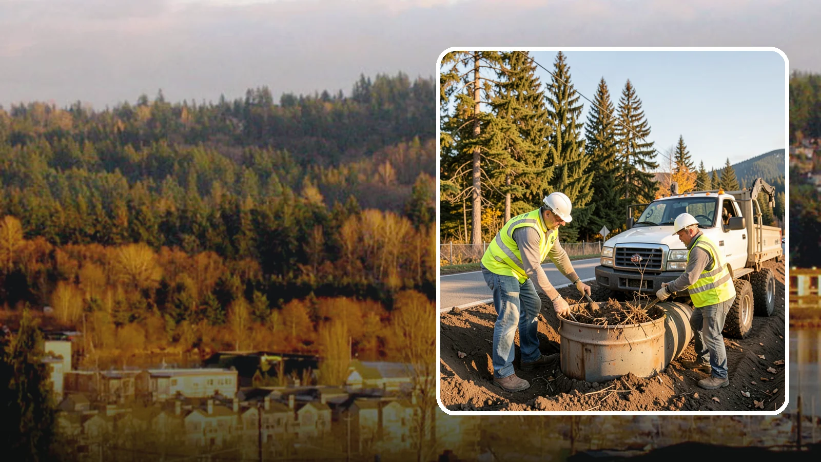 Outfall Maintenance in Kenmore, King County, WA - Inspection and clearing of stormwater outfalls to maintain flow and detect illicit discharges.
