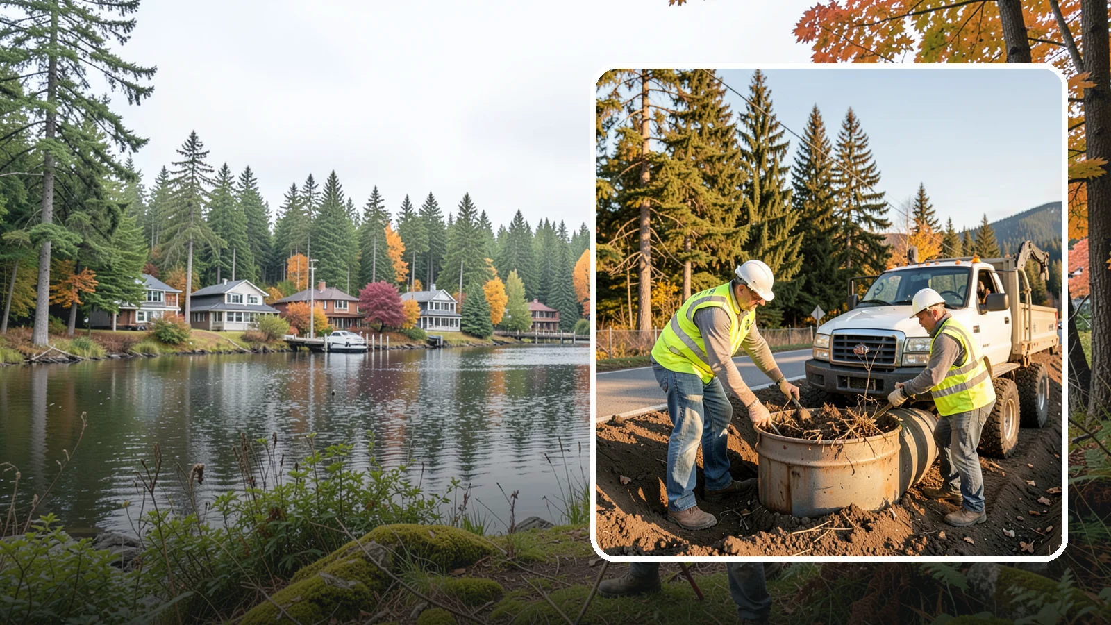 Outfall Maintenance in La Conner, Skagit County, WA - Inspection and clearing of stormwater outfalls to maintain flow and detect illicit discharges.