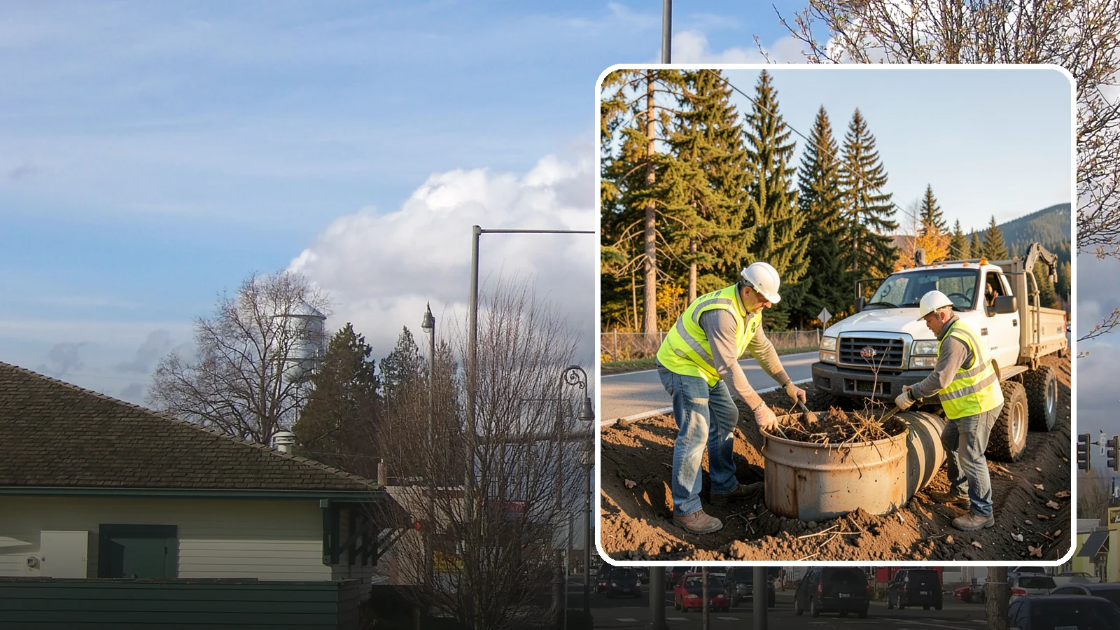 Outfall Maintenance in Marysville, Snohomish County, WA - Inspection and clearing of stormwater outfalls to maintain flow and detect illicit discharges.