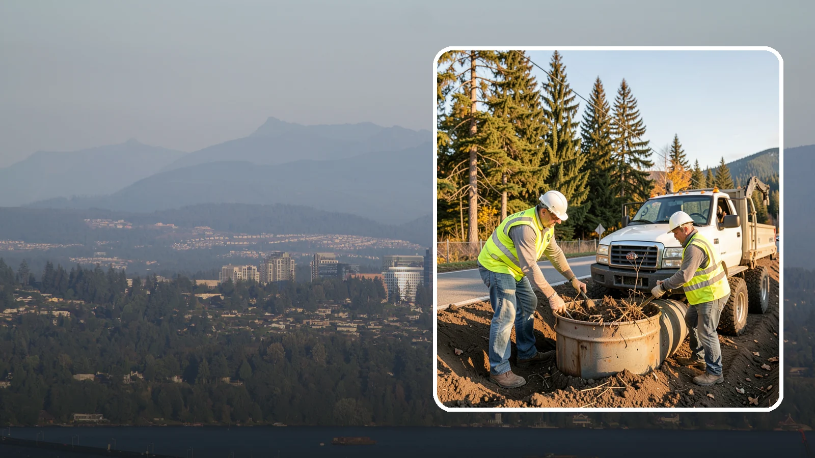 Outfall Maintenance in Medina, King County, WA - Inspection and clearing of stormwater outfalls to maintain flow and detect illicit discharges.