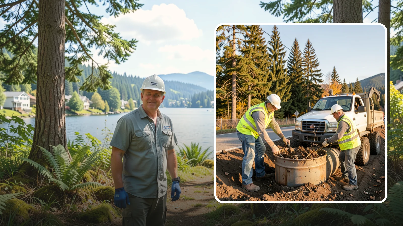 Outfall Maintenance in Milton, King County, WA - Inspection and clearing of stormwater outfalls to maintain flow and detect illicit discharges.
