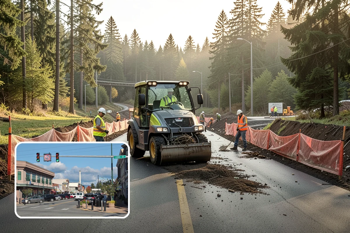 Outfall Maintenance in Monroe, Snohomish County, WA - Unobstructed outfalls that discharge as designed