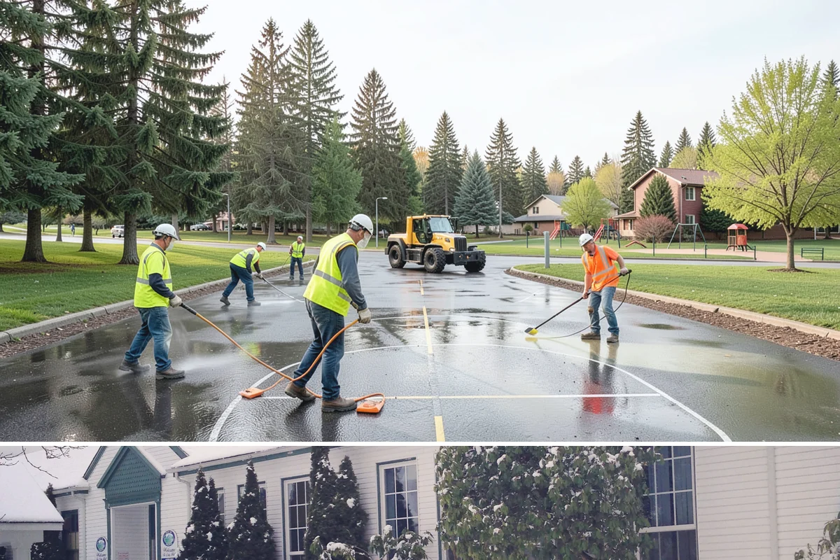 Outfall Maintenance in Pacific, King County, WA - Dry-weather screening is most reliable during the summer, while flow and erosion inspections continue through the winter...
