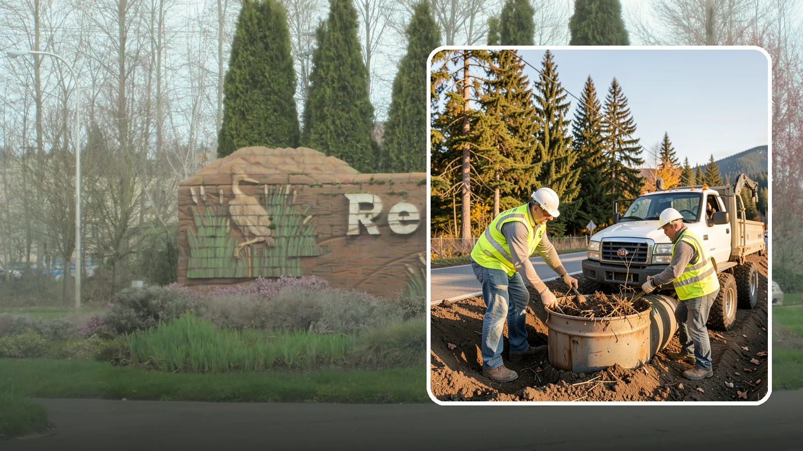 Outfall Maintenance in Renton, King County, WA - Inspection and clearing of stormwater outfalls to maintain flow and detect illicit discharges.