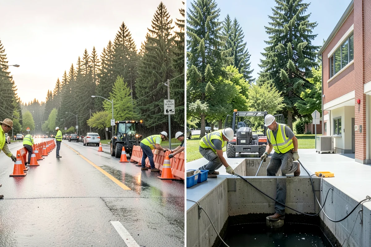Outfall Maintenance in Shoreline, King County, WA - Locate outfalls and inspect for flow, erosion, and blockage
