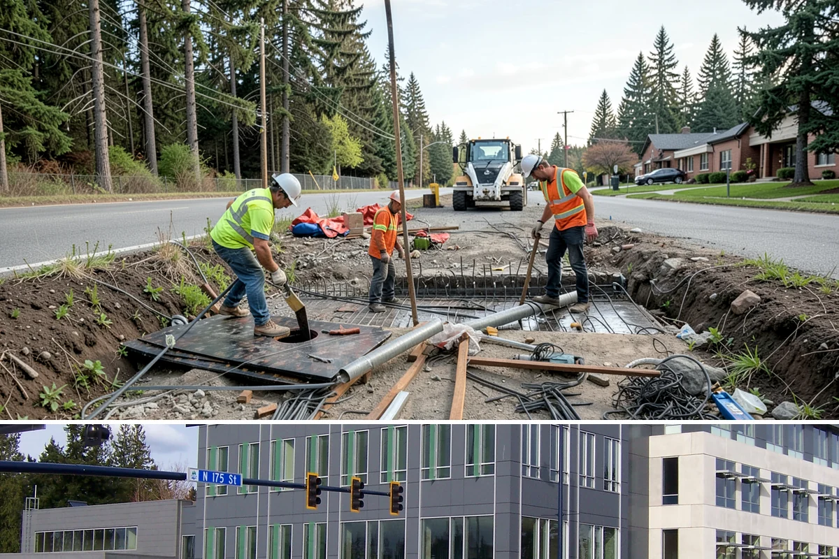 Outfall Maintenance in Shoreline, King County, WA - Dry-weather screening is most reliable during the summer, while flow and erosion inspections continue through the winter...