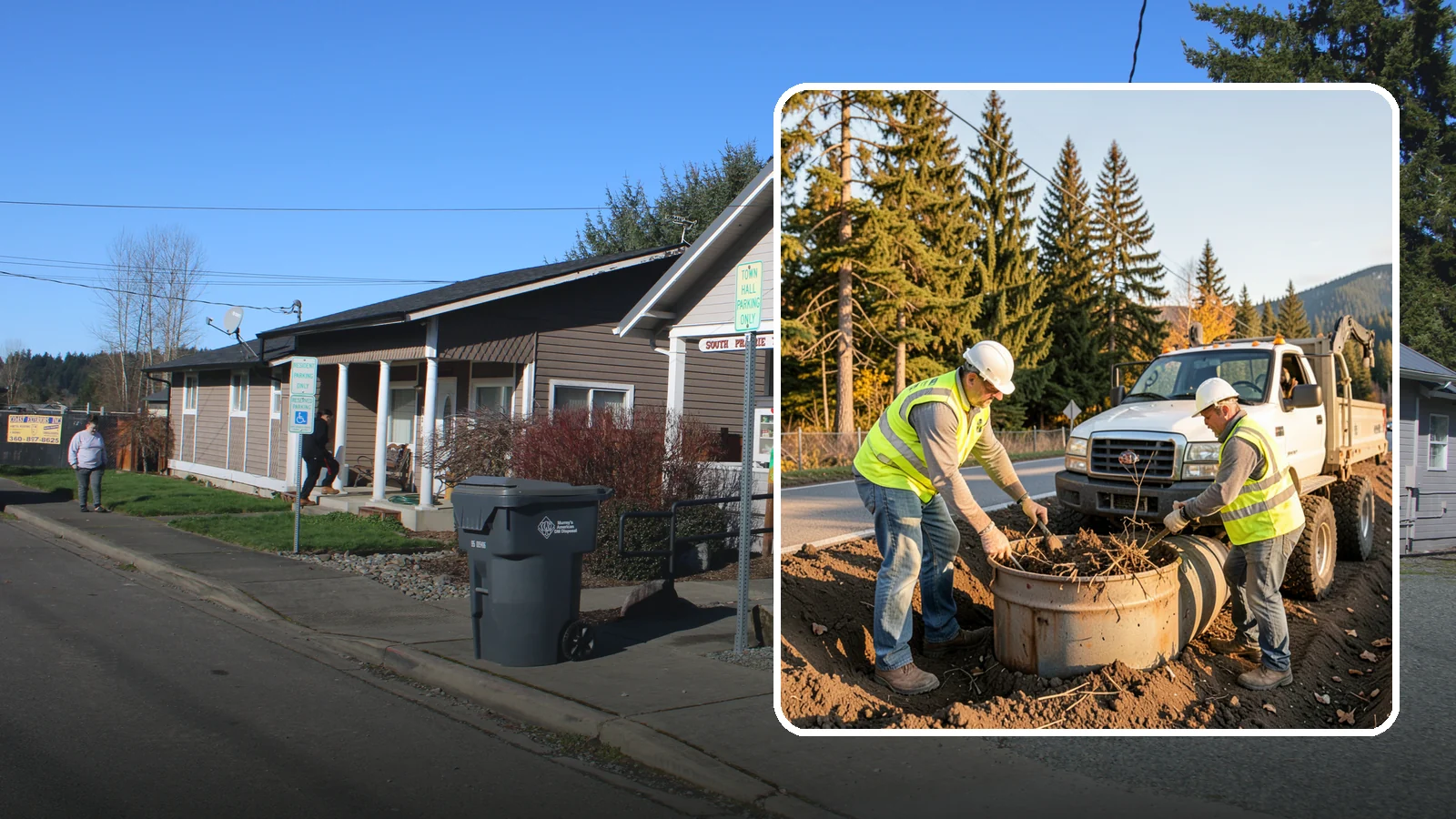 Outfall Maintenance in South Prairie, Pierce County, WA - Inspection and clearing of stormwater outfalls to maintain flow and detect illicit discharges.