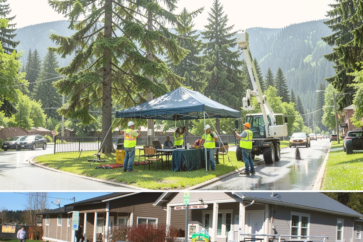 Outfall Maintenance in South Prairie, Pierce County, WA - Dry-weather screening is most reliable during the summer, while flow and erosion inspections continue through the winter...