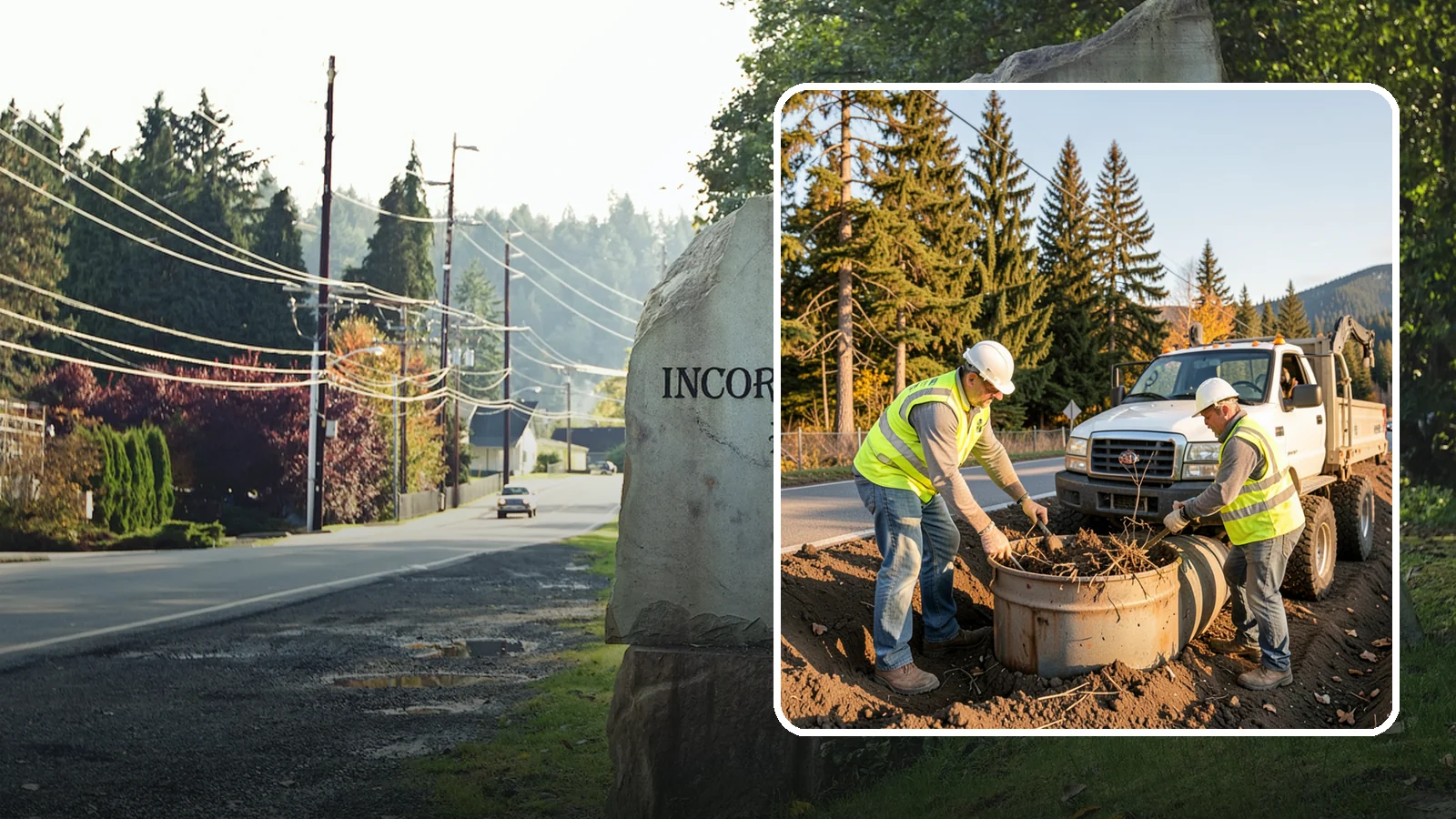 Outfall Maintenance in Wilkeson, Pierce County, WA - Inspection and clearing of stormwater outfalls to maintain flow and detect illicit discharges.