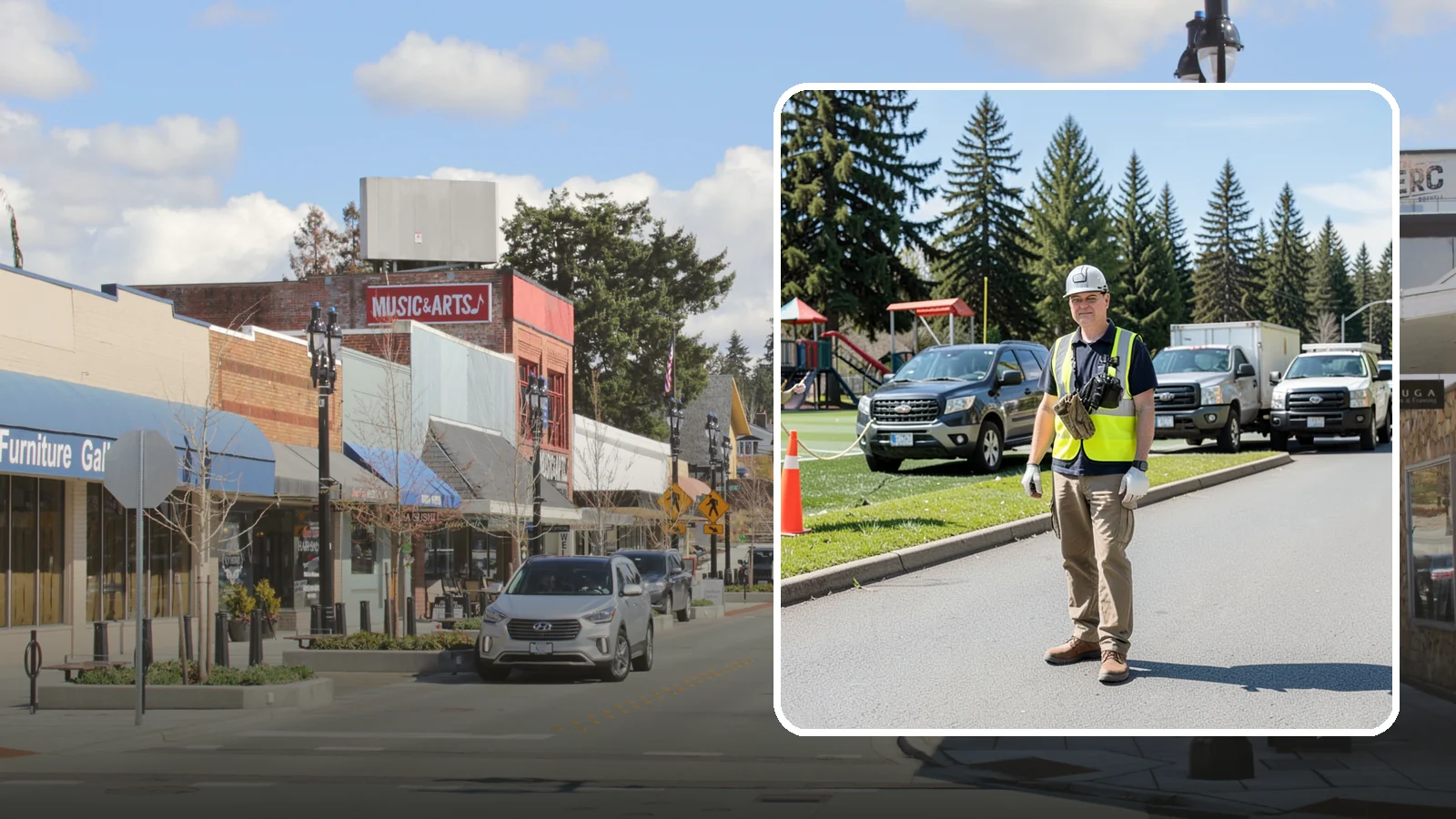 Parade Route Support in Bothell, King County, WA - Route setup and support services for Western Washington parades and processional events.