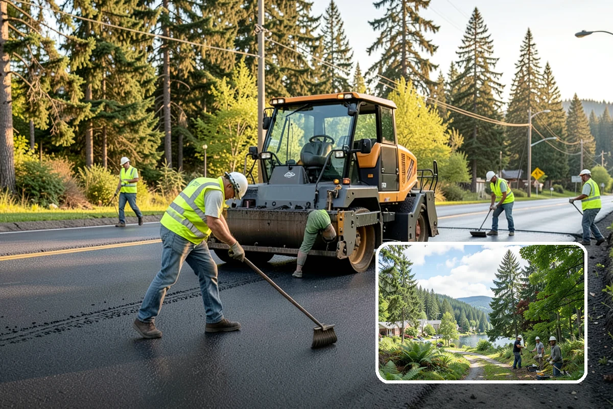 Parade Route Support in Lake Forest Park, King County, WA - Full route staging from barricades to signage