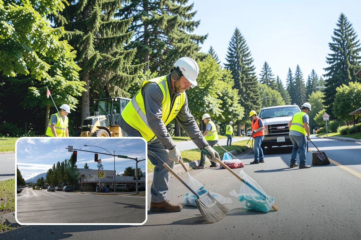 Parade Route Support in North Bend, King County, WA - Full route staging from barricades to signage