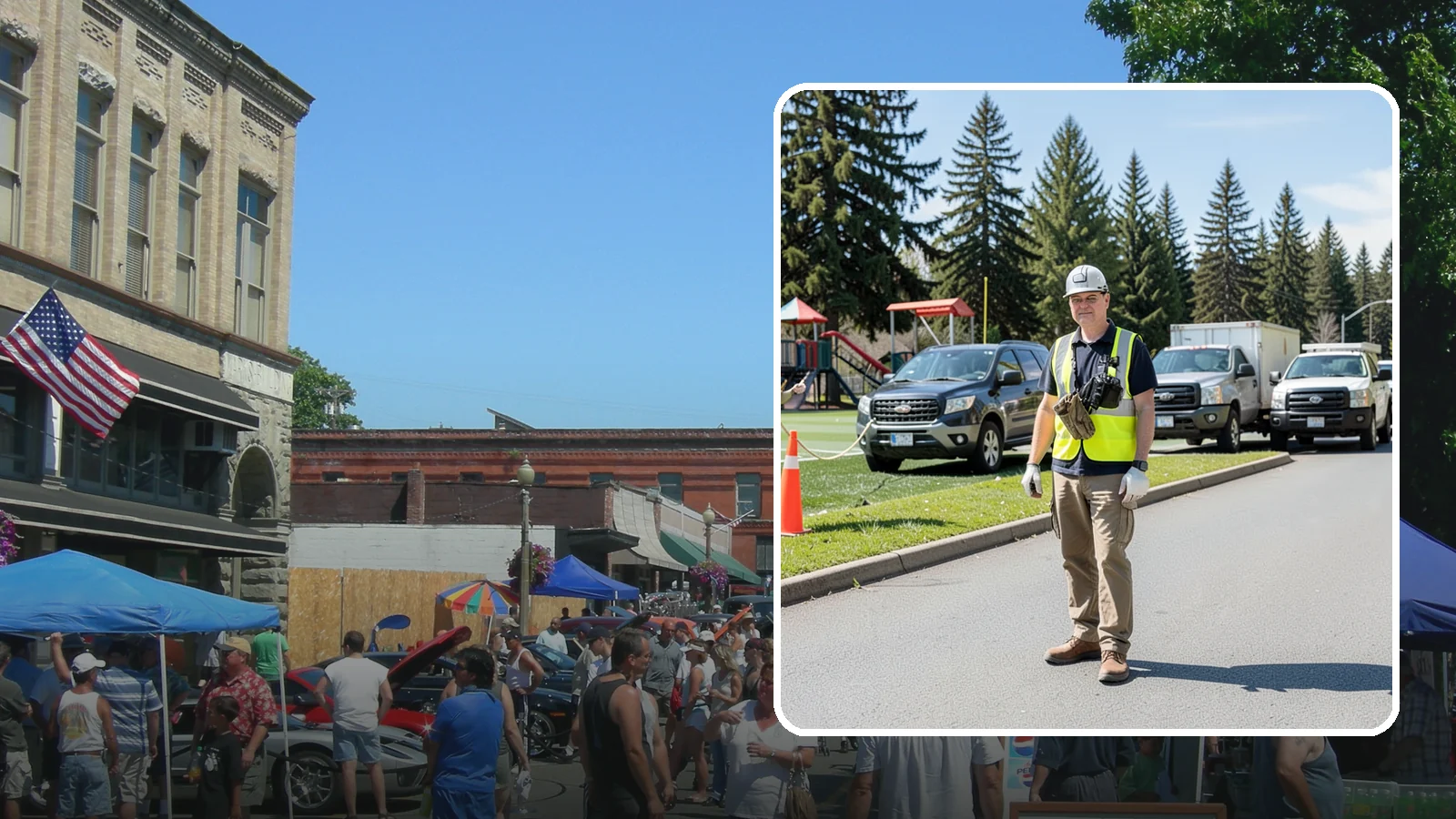 Parade Route Support in Snohomish, Snohomish County, WA - Route setup and support services for Western Washington parades and processional events.