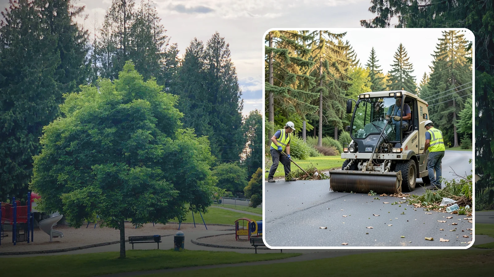 Park Cleanup in Bonney Lake, Pierce County, WA - Comprehensive cleaning of park grounds and amenities that restores a safe, welcoming public space.