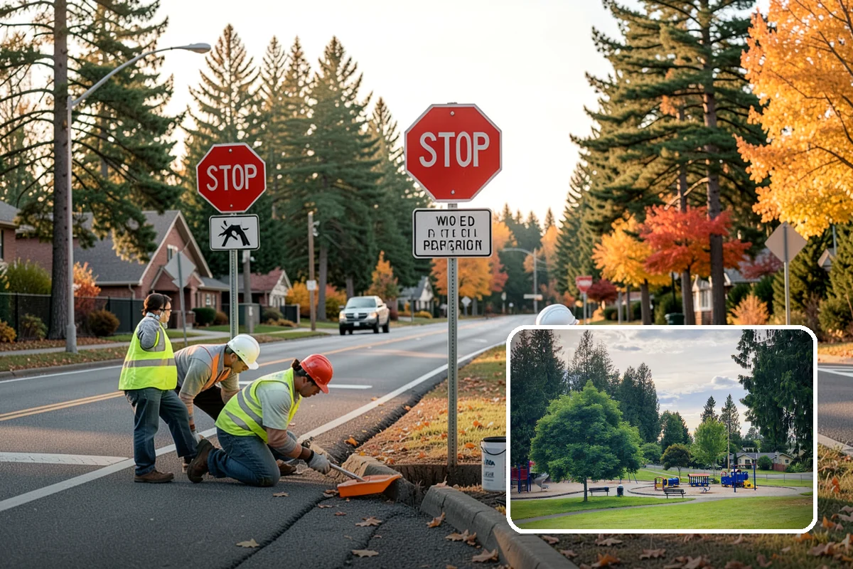 Park Cleanup in Bonney Lake, Pierce County, WA - A clean, inviting presentation that reflects community pride