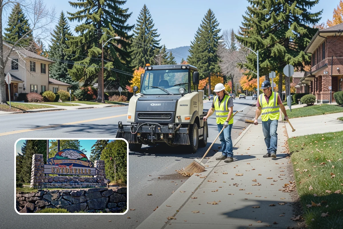Park Cleanup in Eatonville, Pierce County, WA - A clean, inviting presentation that reflects community pride