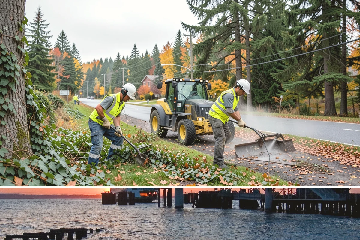 Park Cleanup in Edmonds, Snohomish County, WA - Demand rises sharply through the summer event season, with steady baseline cleaning maintained year-round.