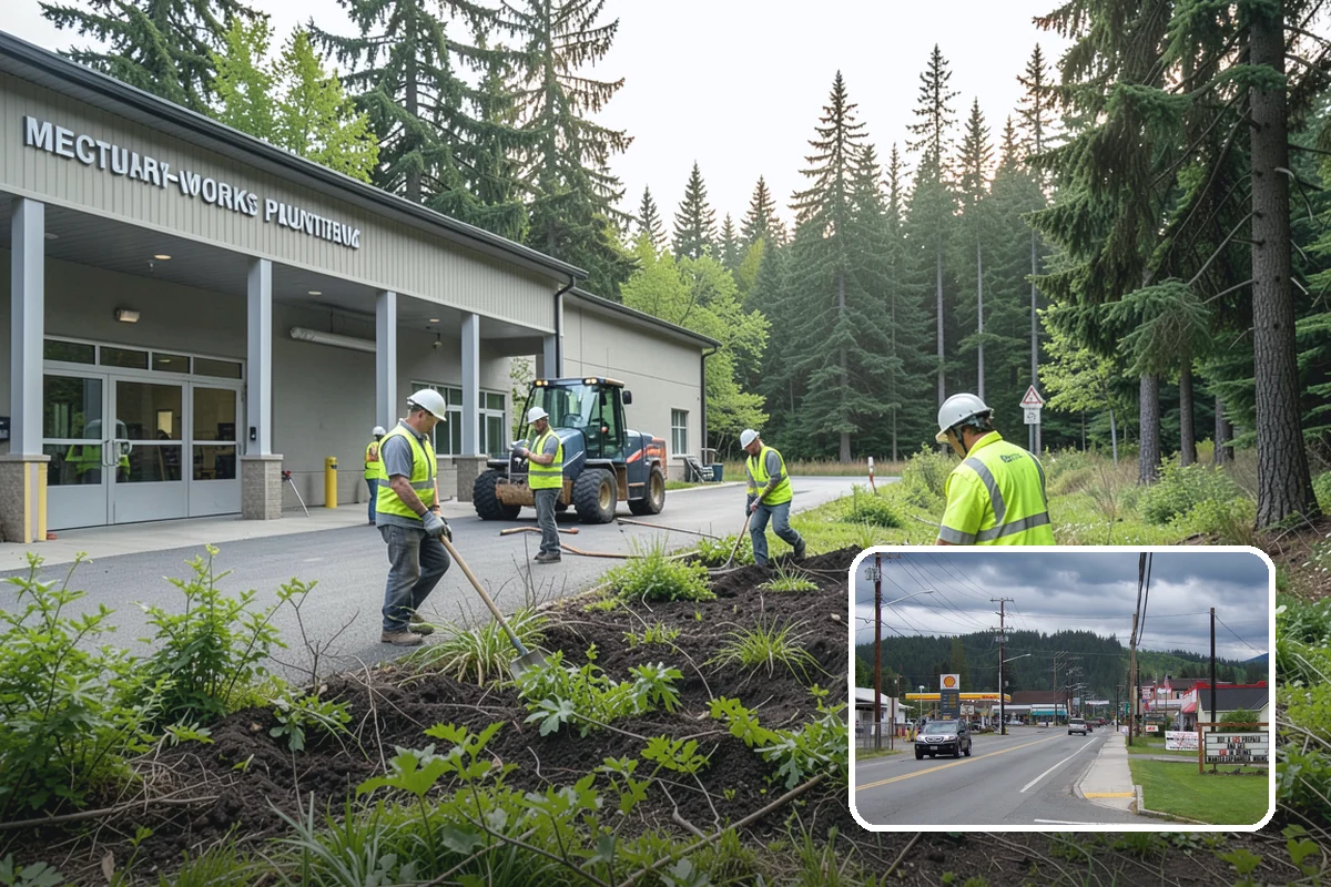 Park Cleanup in Granite Falls, Snohomish County, WA - A clean, inviting presentation that reflects community pride